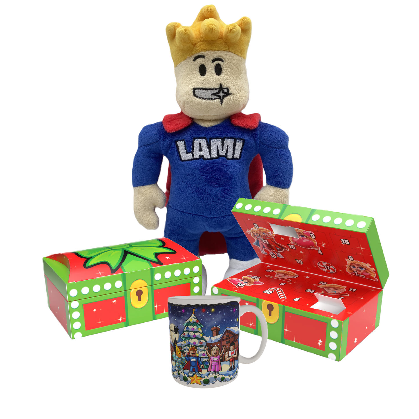 LAMI-Bundle 🎁 Adventskalender + Plüschtier + Tasse + Autogrammkarte – Limitierte Edition